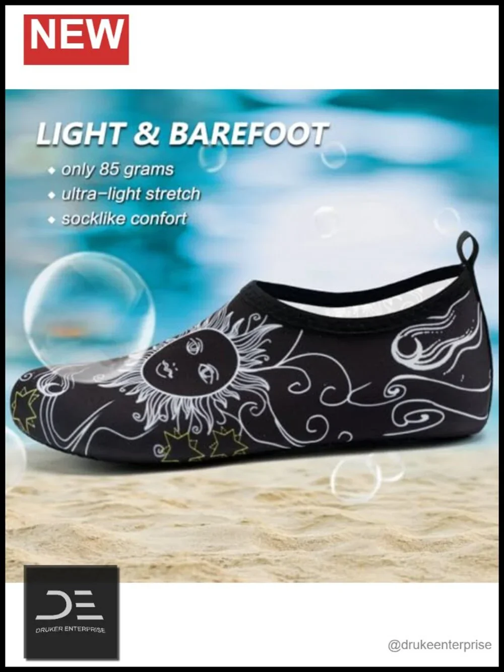 Women's Barefoot Quick-Dry Aqua Socks Slip-on Water Shoes for Beach Swim Yoga